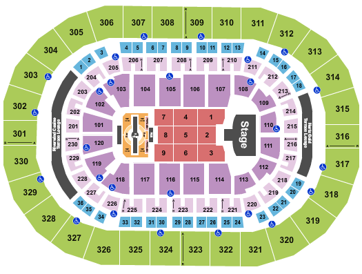 Paycom Center Justin Timberlake Seating Chart